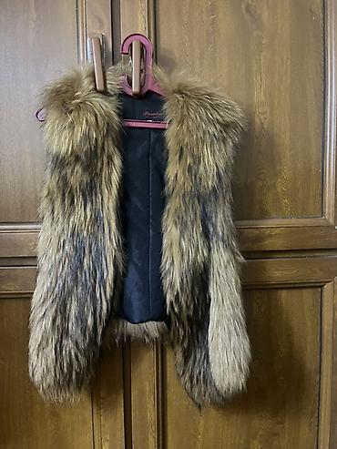 Jiletlər: Qadın üçün kürk jilet - Təbii tük effekti verən, uzun tüklü xəz jilet — 1
