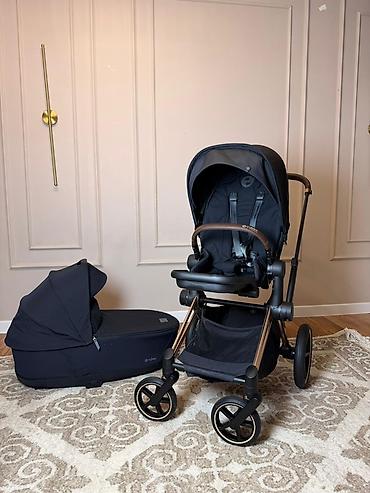 Коляски: Коляска, Cybex, цвет - Черный, Б/у — 2