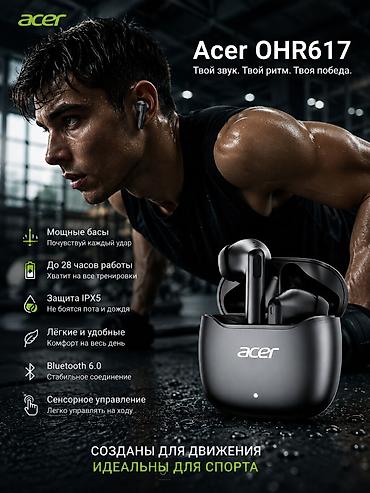 наушники спортивные: Беспроводные вакуумные наушники, Acer, Новый — 1
