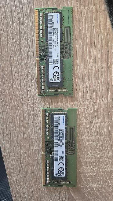 ddr3 8gb ram laptop: Samsung DDR4 3200 MHz SODIMM noutbuk RAM-i satilir (2×8 GB, ümumilikdə — 1
