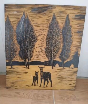 Şəkillər, tablolar: Məhsul: Əl işləri ilə hazırlanmış ağac üzərində yandırma (piroqrafiya) — 4