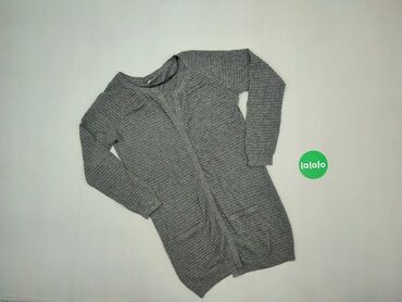 Sweter rozpinany, M (EU 38), wzór - Jednolity kolor, kolor - Szary, Vero Moda
