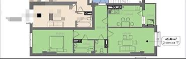 2квартиры: 2 комнаты, 66 м², Технопарк Элитка, 9 этаж, ПСО (под самоотделку) — 3