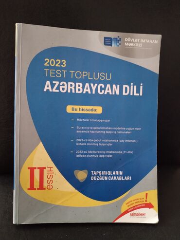 taim test toplusu pdf: Azərbaycan dili Testlər 11-ci sinif, DİM, 2-ci hissə, 2023 il