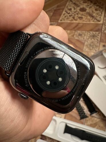 Apple Watch: Apple watch series 6 44mm стальная версия состояние как новый ни — 6
