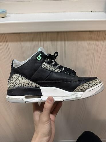 Кроссовки и спортивная обувь: Продаю б/у джордан 3 ОРИГИНАЛ ОРИГИНАЛ размер 43 без стелек шнурки — 4