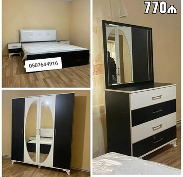 Yataq otağı dəstləri: İkinəfərlik çarpayı, Dolab, 2 tumba, Termo, Azərbaycan, Yeni — 27