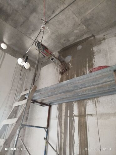 Beton işləri: Səssiz tozsuz səliqəli kəsim. Beton katlavan monolit kubik — 20