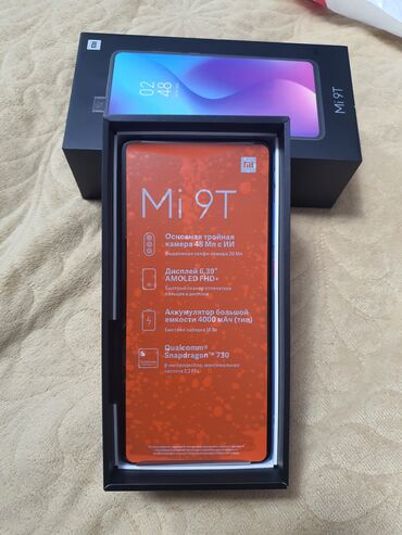 xiaomi mi: Xiaomi Xiaomi Mi 9T, 64 ГБ, цвет - Голубой, 
 Гарантия, Сенсорный, Отпечаток пальца