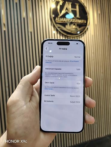 ipone 5 s: IPhone 15 Pro, 128 GB, Natural Titanium, Simsiz şarj, Face ID, Sənədlərlə — 2