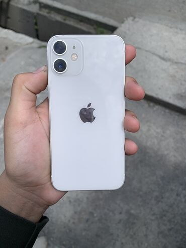 скупка продажа телефонов: IPhone 12 mini, Колдонулган, 256 ГБ, Ак, Коргоочу айнек, Каптама, 75 %