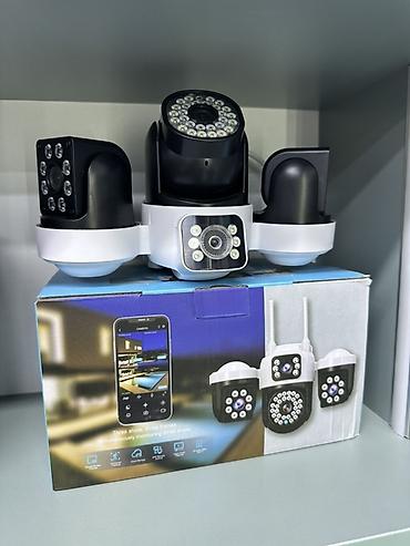 bt fm modulator: Уличная Wi‑Fi камера видеонаблюдения с тремя модулями (панорамная — 1