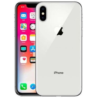 iphone x рассрочка: IPhone X, Б/у, 256 ГБ, Белый, Зарядное устройство, 100 %