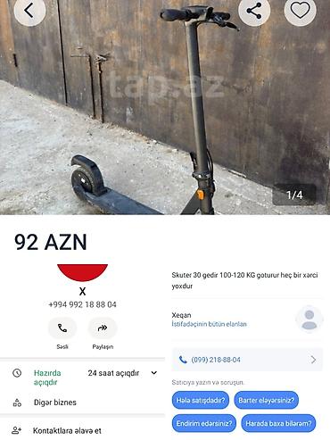 elektrikli scooter irşad: Saxtakardi bu kimse inanmasin — 1