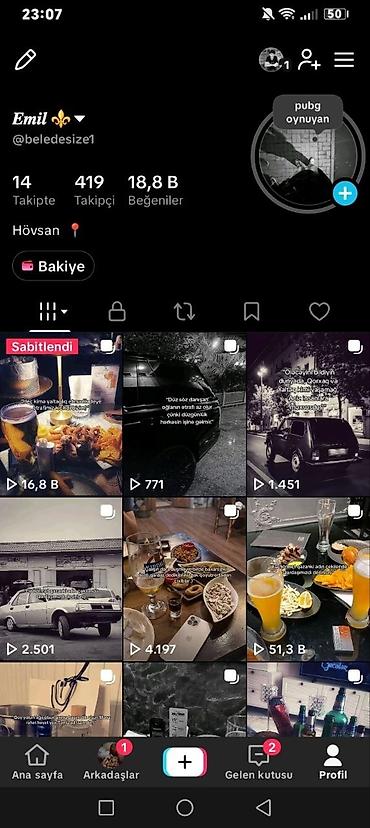 Маркетинг, реклама, PR: Satılır: TikTok hesabları (şəkillərdəki profillər) 1) Profil: Emil — 1