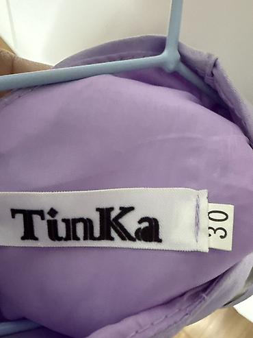 килоты брюки: Детское платье Tinka, размер 30. - Цвет: лиловый с чёрными акцентами — 2