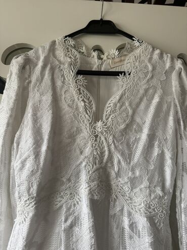 Ziyafət donları: ZIMMERMANN ağ krujeva don - Rəng: qar kimi ağ - Material: incə — 4