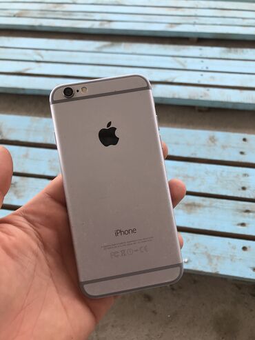 Apple iPhone: IPhone 6, Колдонулган, 16 ГБ, Күмүш, 100 %