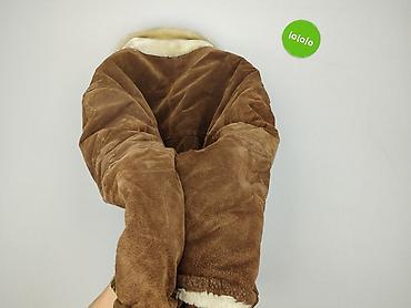kurtki zimowe: Męska kurtka zimowa typu shearling - Kolor: ciepły brąz - Materiał — 4