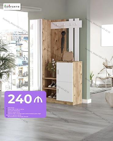 Dəhliz dolabı – çoxfunksiyalı giriş mebeli • Komplekt: açıq asılqan