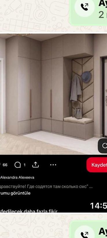 Yataq otağı dəstləri: Mebel dəsti – yataq otağı və dəhliz üçün - Yataq: Yumşaq kapitonajlı — 2