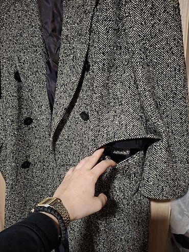 Kaputi i mantili: Dugački dvoredni kaput od tvida sa šarom riblje kosti — 8