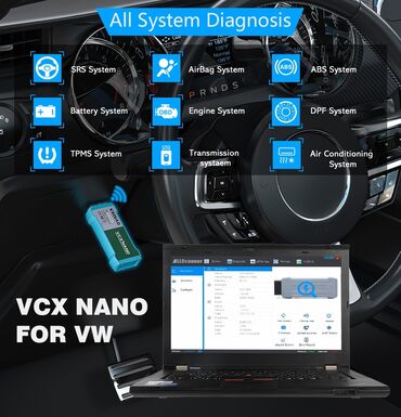Alati za automobile: VXDIAG VCX NANO NX100 WiFi za VW/Audi/Škoda/Seat/Bentley VXDIAG VCX — 11