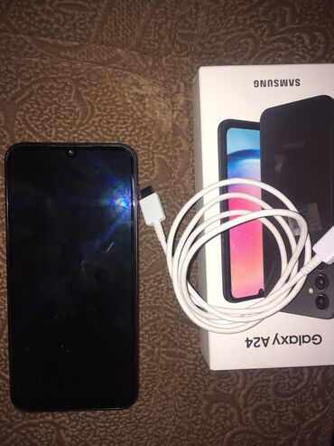 gil harda satilir: Samsung Galaxy A24 4G, 128 GB, rəng - Qara, Barmaq izi, İki sim kartlı, Face ID