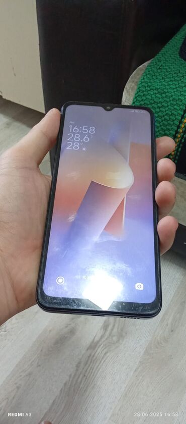 islenmis telfonlar: Redmi 12C, 64 GB, rəng - Qara, Barmaq izi, Face ID