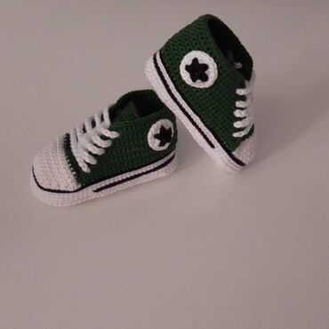 Patike: Heklane nehodajuće patike za bebe, dečake I devojčice, od pamučnog na lalafo.rs — 5 Patike: Heklane nehodajuće patike za bebe, dečake I devojčice, od pamučnog — 5