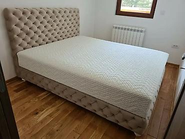 Kreveti: AKCIJA Tapacirani bračni krevet – luksuzni Chesterfield stil - — 6