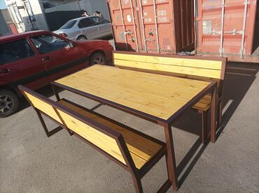 Столы для кафе: Мебель для сада. Скамейка. Садовый стол Уличный туалет. Летний душ — 2