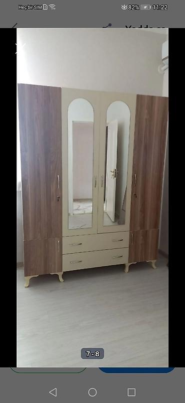 2 el kombi dolabı: Geniş həcmli paltar şkafı - Model: iki aynalı orta bölmə, dörd — 6