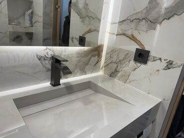 Раковины для ванной: Раковина для ванной, Квадрат форма, Материал: Керамика — 5