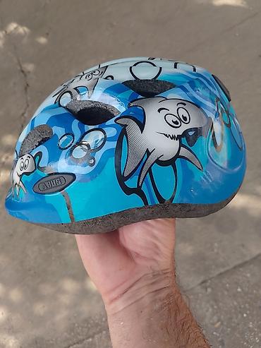 Oprema za bicikliste: Dečja biciklistička kaciga ABUS – motiv ajkule vel 45-50 obim - — 4