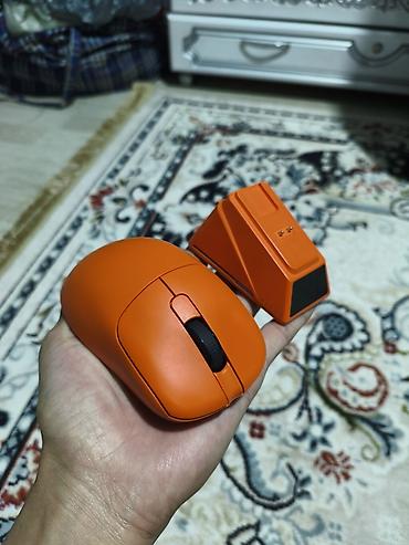 fpv dron: Беспроводная игровая мышь AJAZZ Apex 159 (оранжевая) с док-станцией — 2