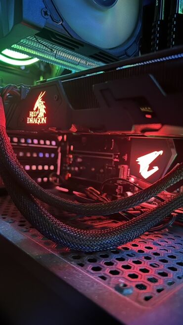 Masaüstü kompüterlər və iş stansiyaları: Oyun üçün masaüstü komputer Parametler: - GPU: PowerColor AMD RX — 8