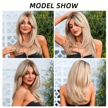 Aksesoari za kosu: Perike – više stilova i boja - Dugi modeli sa šiškama: prirodno — 8