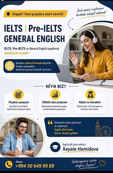 Xarici dil kursu, İngilis dili, Böyüklər üçün, IELTS/TOEFL