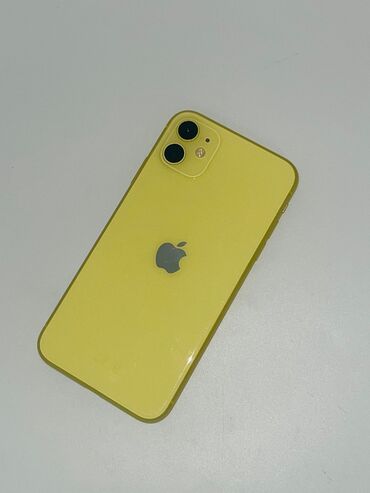 смартфоны в рассрочку бишкек: IPhone 11, Б/у, 128 ГБ, Желтый, Чехол, 80 %