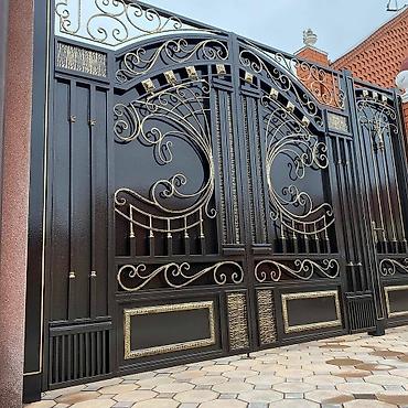 Откатные ворота: Кованые Ворота На заказ Изготавливаем ворота, Ворота распашные Ворота at lalafo.kg — 6 Откатные ворота: Кованые Ворота На заказ Изготавливаем ворота, Ворота распашные Ворота — 6