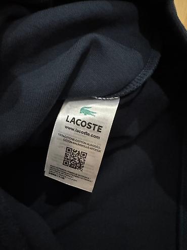 полузамок: Мужская толстовка, S, M, L, Lacoste, Новый, цвет - Синий, Самовывоз — 3