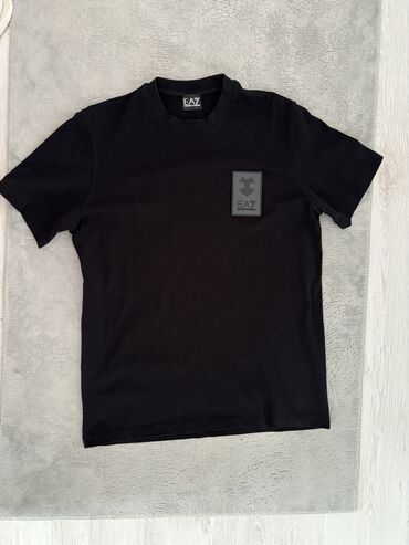 šaim se majice: Short sleeves T-shirt, L (EU 52), Emporio Armani, color - Black, Cotton