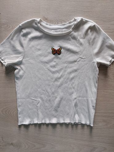 majica s: Reserved, XL (EU 42), Jednobojni, bоја - Bela