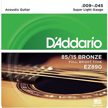 gitara simi: №: 10334 Məhsulun adı: Simlər dəsti D’Addario EZ890 9-45 Acoustic, 6 — 1