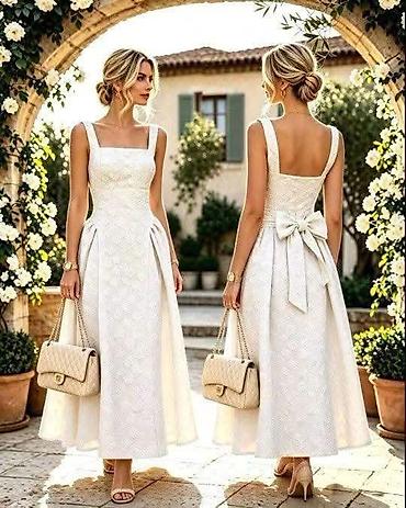 nine west baletanke: Elegantna midi koktel/večernja haljina sa romantičnim detaljima Vel — 6