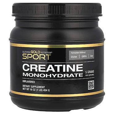 переплы: Моногидрат креатина чистый, California Gold Nutrition, Sport, без — 1