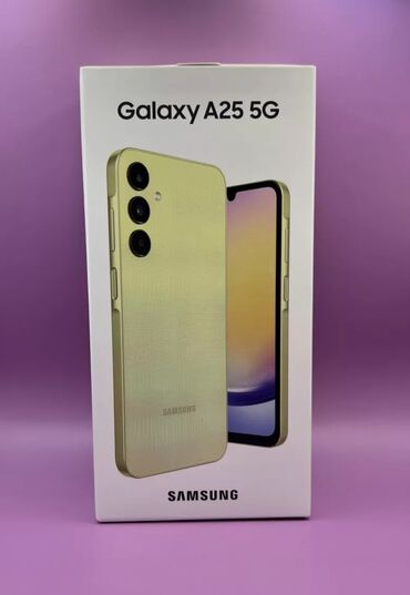 Samsung: Samsung Galaxy A25, Новый, 128 ГБ, цвет - Желтый, 2 SIM