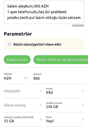 kontakt honor: Honor X9d, 256 GB, rəng - Yaşıl — 5