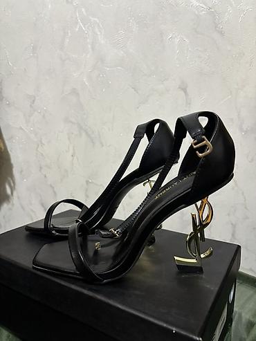 Basanoşka və səndəllər: YSL, Ölçü: 38, rəng - Qara, Yeni — 2